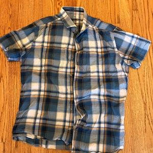Kuhl Large Tapered Fit Styk Short Sleeve Button Down Shirt
